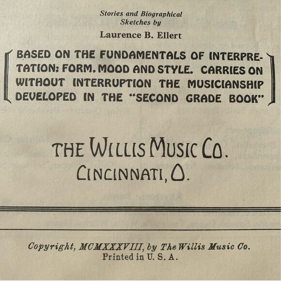 Vintage John Thompson's Modern Course for the Piano Third Grade Book from 1938 - Picture 5 of 12